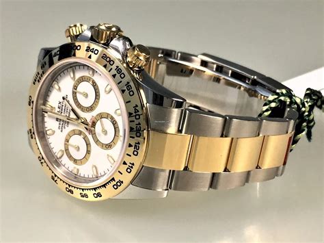 rolex daytona weiss stahl|rolex daytona gold.